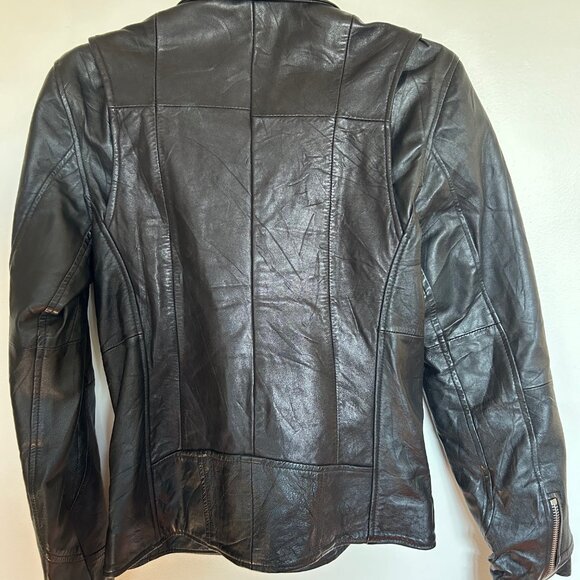 Deadwood leather moto jacket sz 38/M - Picture 3 of 5